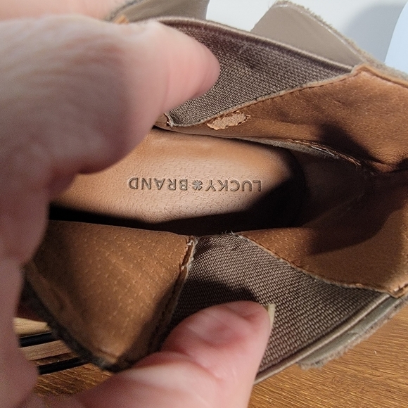 Lucky Brand Benissa Suede Ankle Boots Size 9.5 - Picture 14 of 17